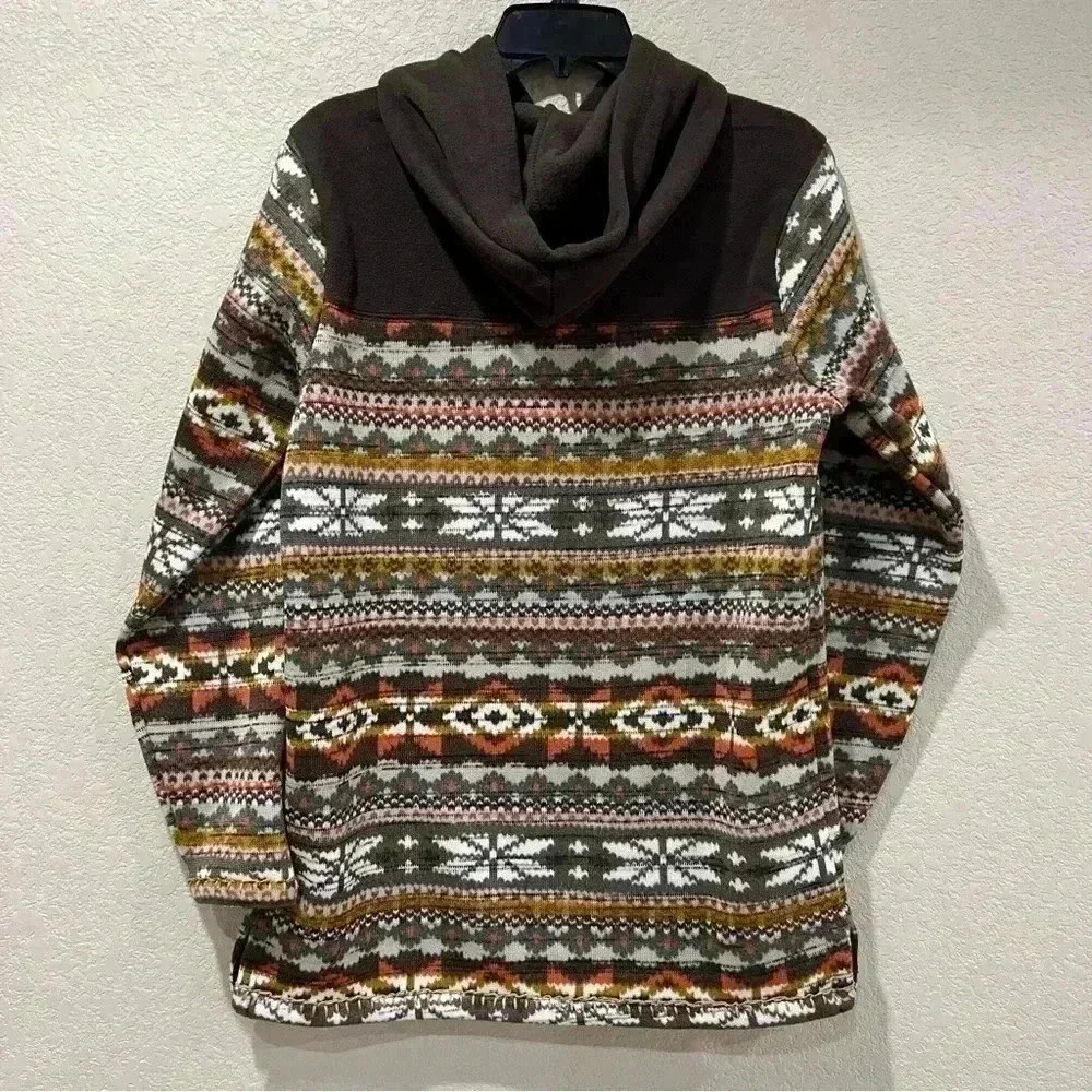 Dakota Grizzly Men’s Pullover Hoodie Sweatshirt Size Medium Hood Polyester Brown
